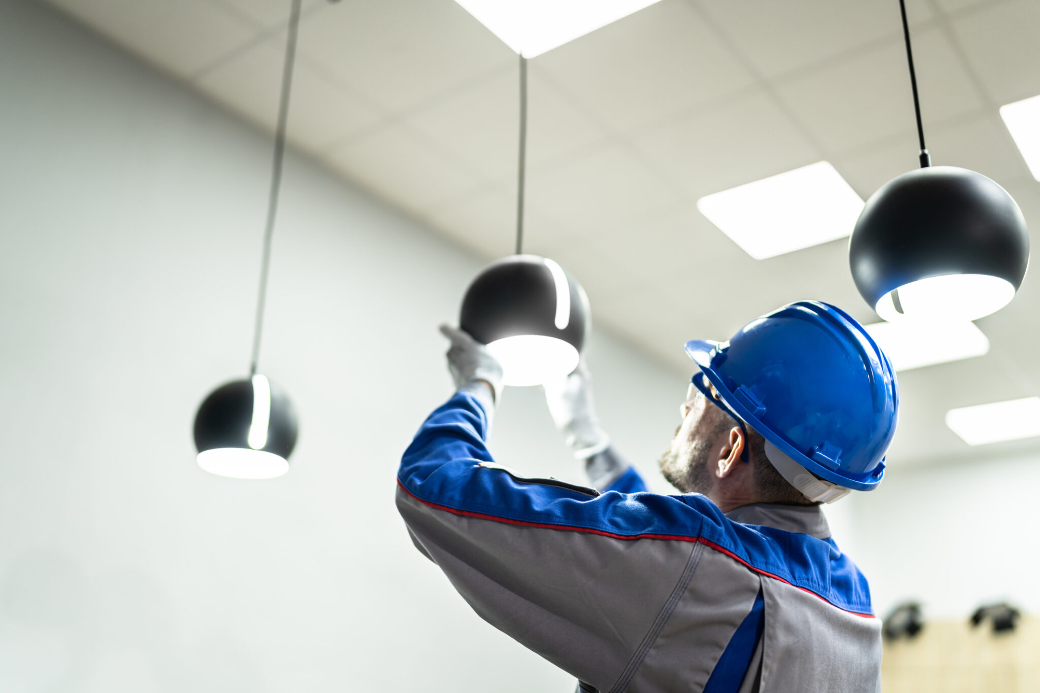 Thoughtful commercial indoor lighting design boosts productivity, ambiance, and energy efficiency. Get expert lighting installation with Colwell Electric.